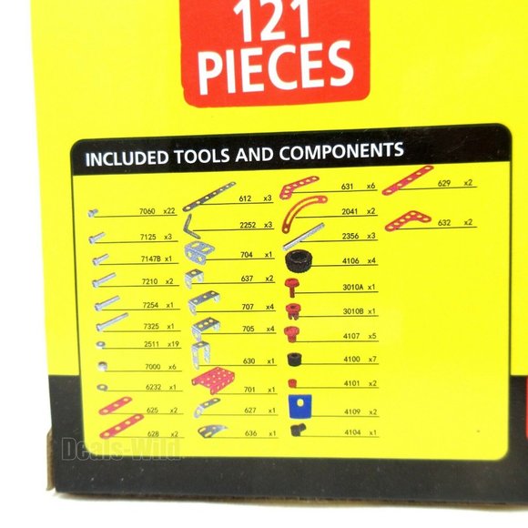 Stanley Jr. Rescue Vehicle Mechanic Building Kit 121 Pieces DIY 4-in-1 Toy STEM - Picture 3 of 4